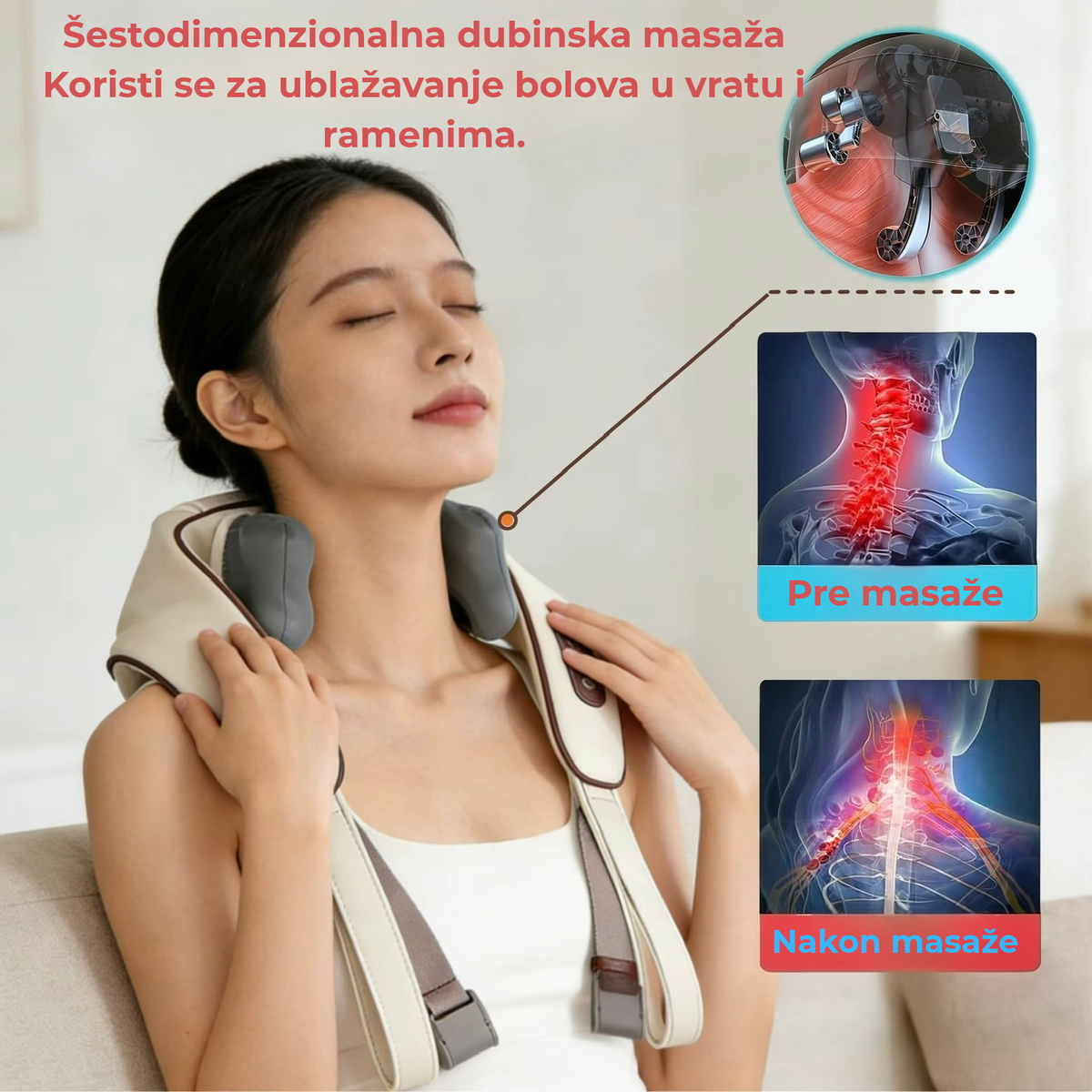 Masažer za vrat i ramena