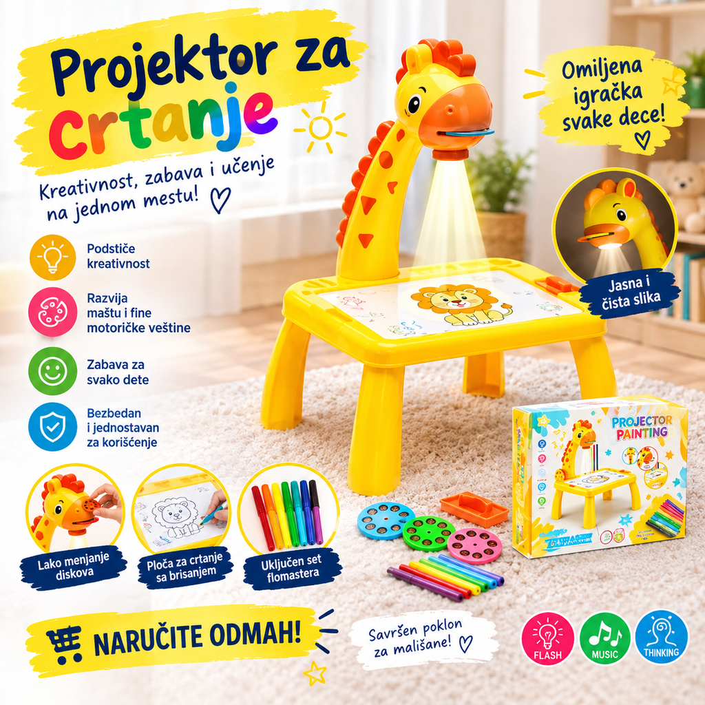 Projektor za crtanje za decu