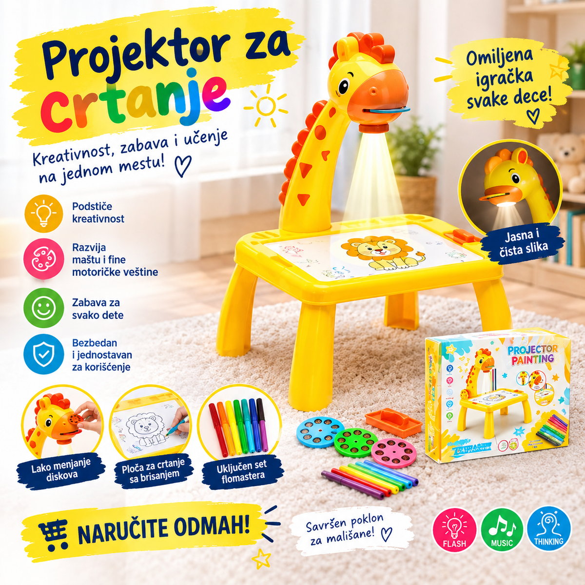 Projektor za crtanje za decu